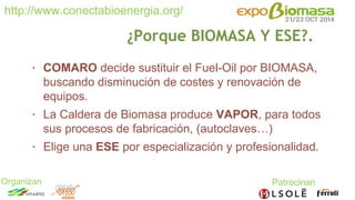 http://www.conectabioenergia.org/ 
Organizan 
• COMARO decide sustituir el Fuel-Oil por BIOMASA, 
buscando disminución de ...
