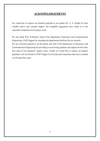 Btech Thesis | PDF