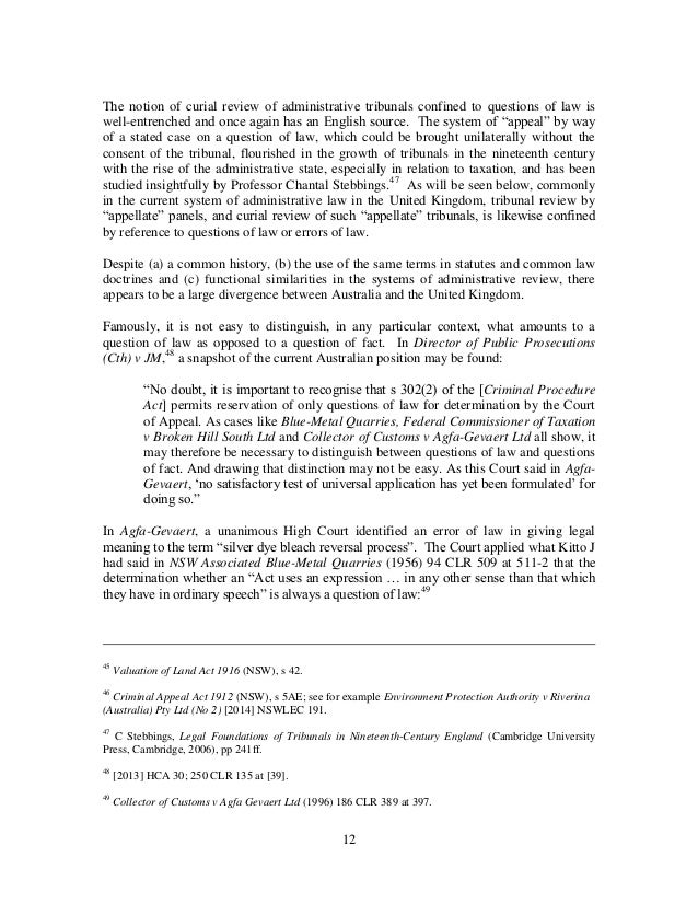 Ministerial override certificates and the law fact distinction A co…