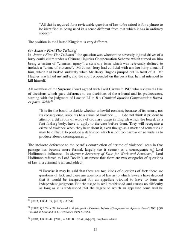 Ministerial override certificates and the law fact distinction A co…