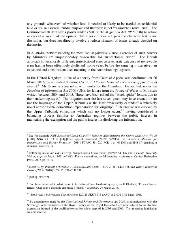 Ministerial override certificates and the law fact distinction A co…