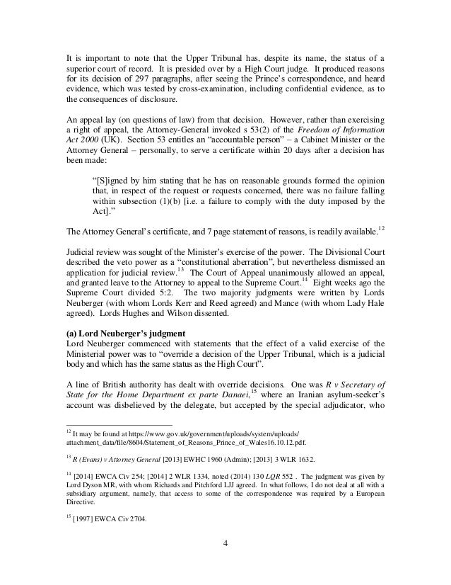 Ministerial override certificates and the law fact distinction A co…