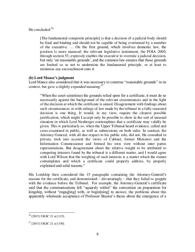 Ministerial override certificates and the law fact distinction A co…