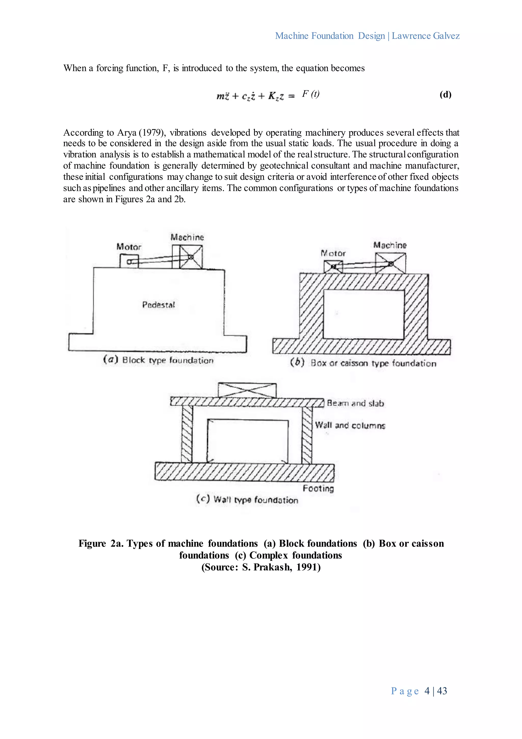 Machine Foundation Design - An Introduction | DOCX