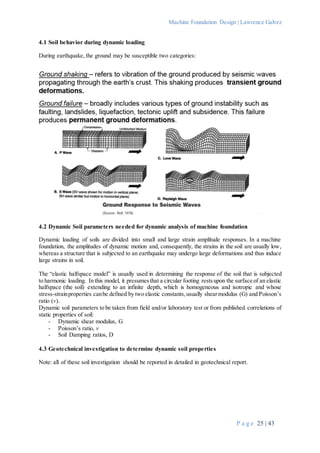 Paper Machine Dynamic Foundation Example Machine Foundation Design - An Introduction | DOCX