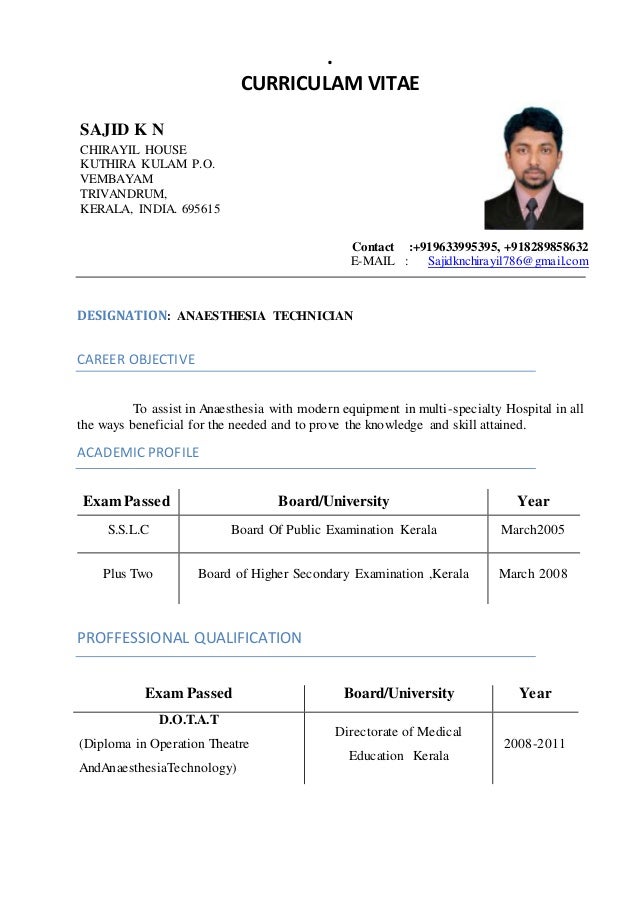 sajid kn anaesthesia technician cv 1 638