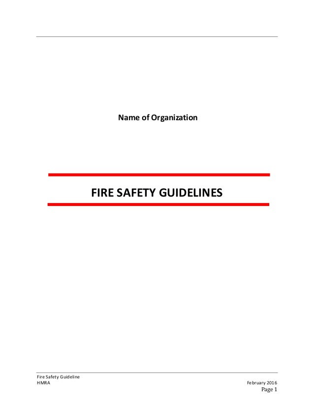 Fire Safety Guidelines Feb 2016