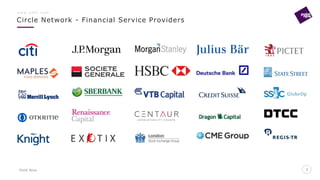 Point Nine
Circle Network - Financial Service Providers
3
w w w . p 9 f t . c o m
3
 