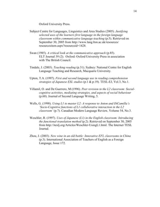 The role of L1 on second language acquisition | PDF