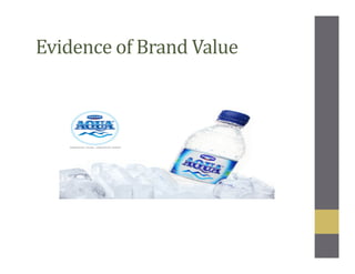 Evidence of Brand Value
 