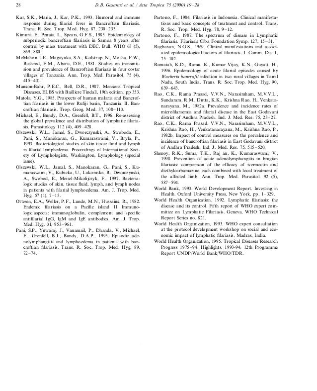 Elephantiasis is caused by protozoa image