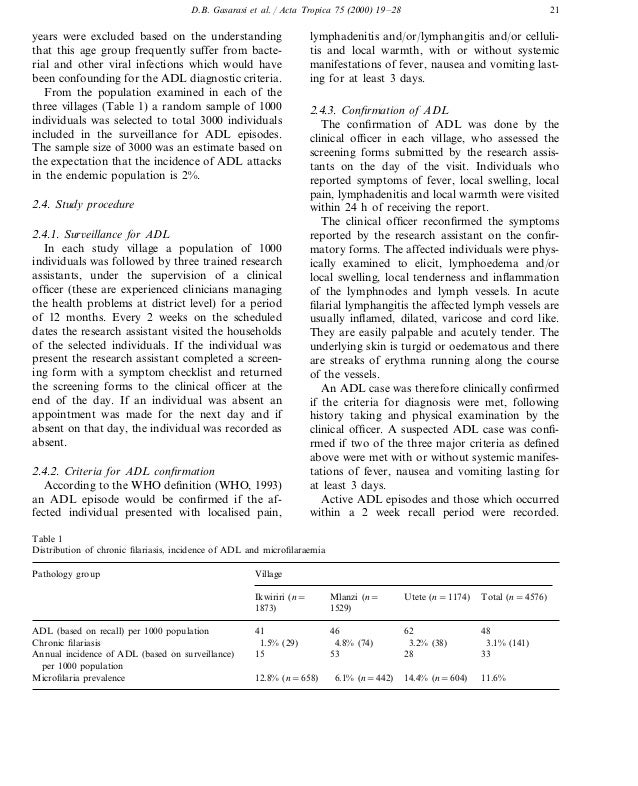 Elephantiasis research paper picture