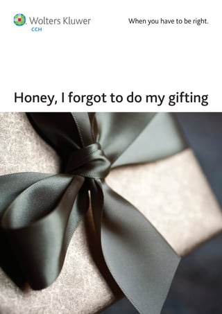 When you have to be right.
Honey, I forgot to do my gifting
 