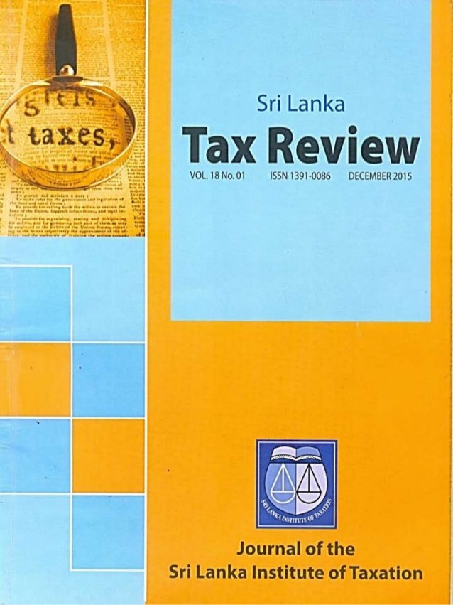Tax Review 2015 Presentation