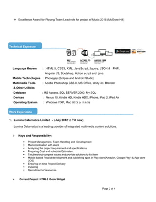 HTML5 Group Lead | DOC