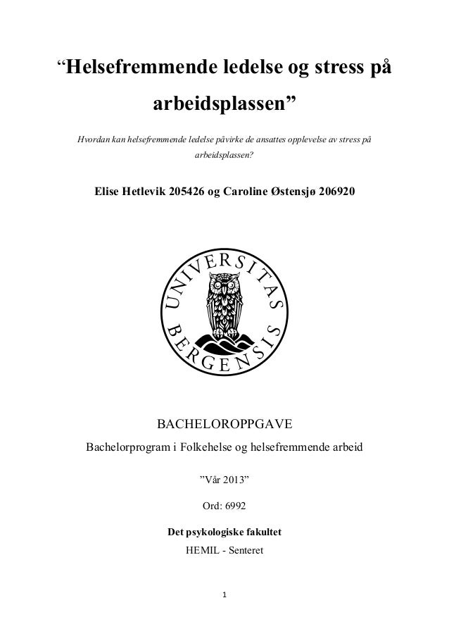 Bacheloroppgave eksempel sykepleie Bacheloroppgave eksempel sykepleie