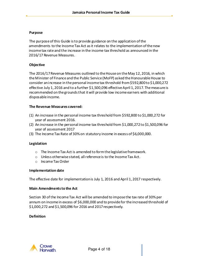jamaica personal income tax guide 2016 edition 1 2016 form 592