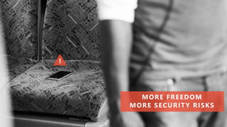 MORE FREEDOM
MORE SECURITY RISKS
 