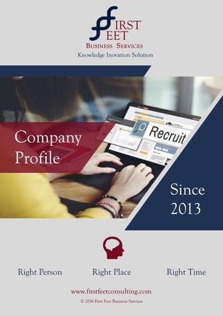 First Feet Brochure Deisgn for Company Profile