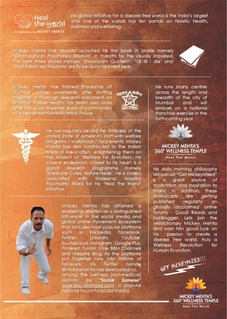 Mickey Mehta's Profile