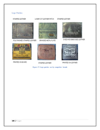 108 | P a g e
Logo Patches:
Figure 37: Logo patches use by competitor brands
 