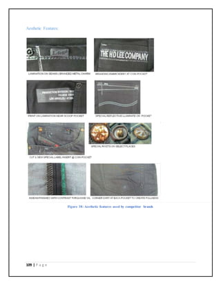 109 | P a g e
Aesthetic Features:
Figure 38: Aesthetic features used by competitor brands
 