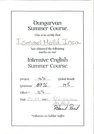 Dungarvan Summer Course