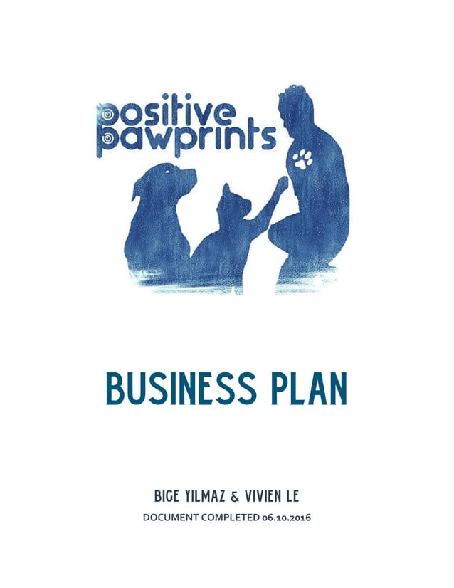 paw print business plan