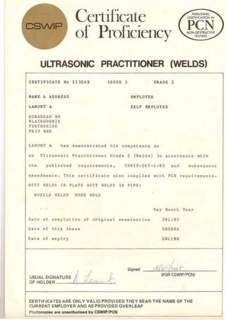 Ali Lamont 2.8MB CV&Certs 2015
