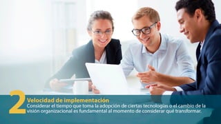 5 factores a considerar en el proceso de transformación digital