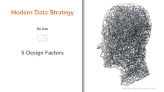 Modern Data Strategy
By Dan
5 Design Factors
Daniel Sexton, Red Chip Ventures© 2017
 