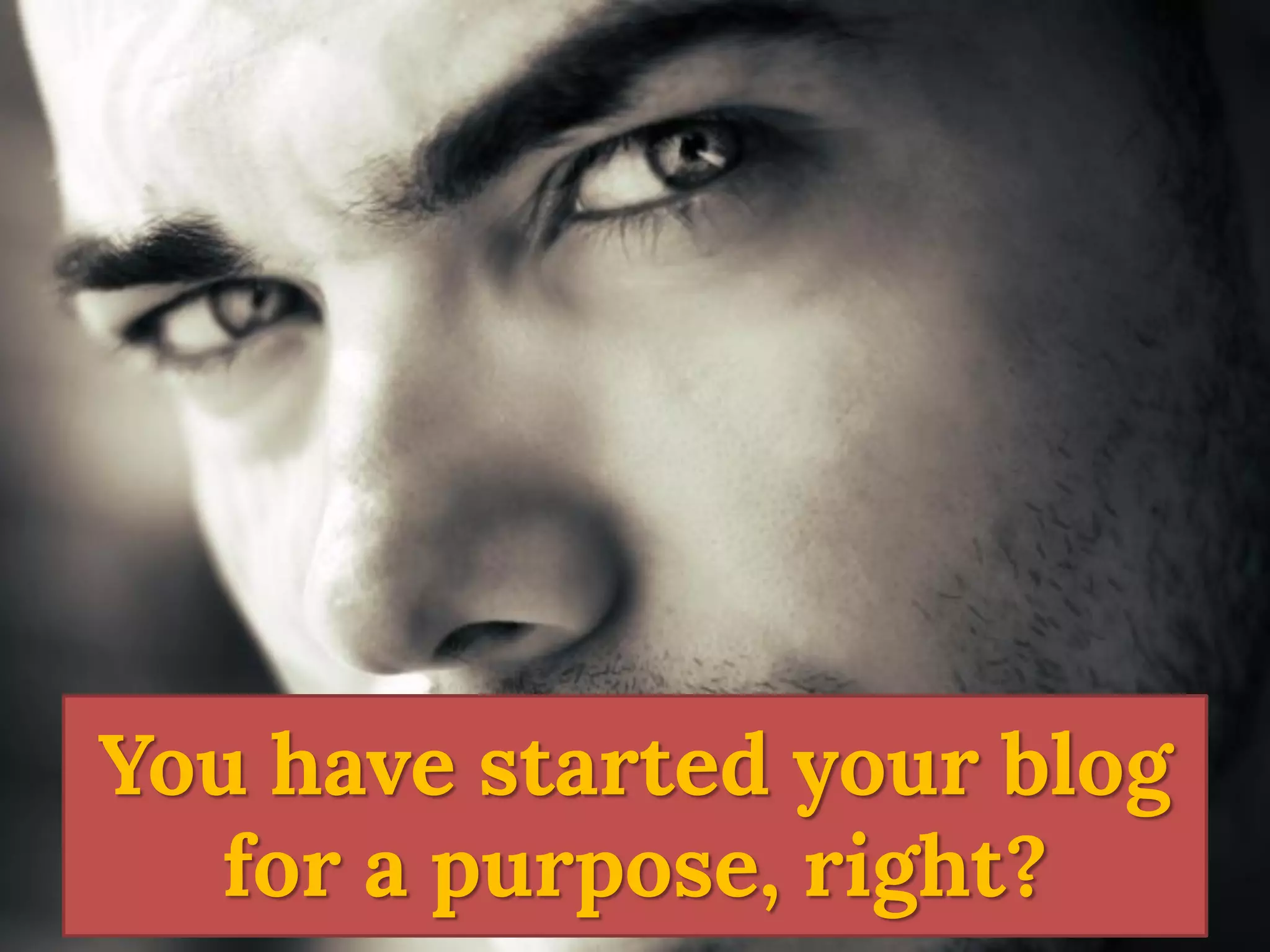 You have started your blog for a purpose, right?  