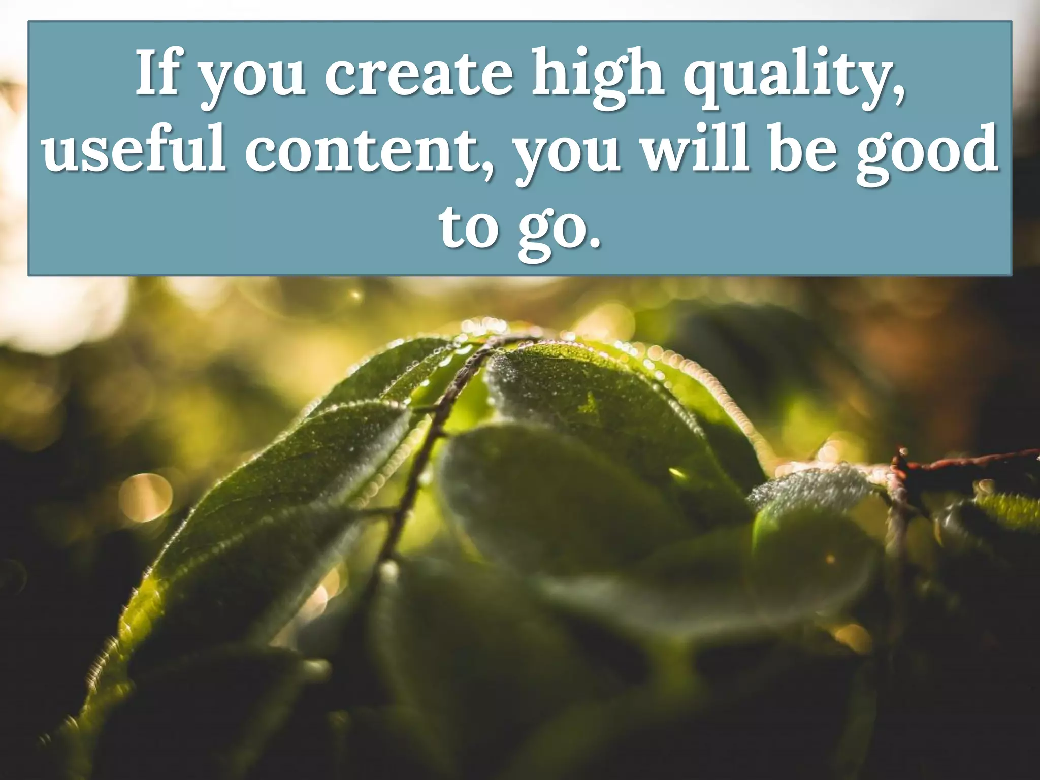 If you create high quality, useful content, you will be good to go.  