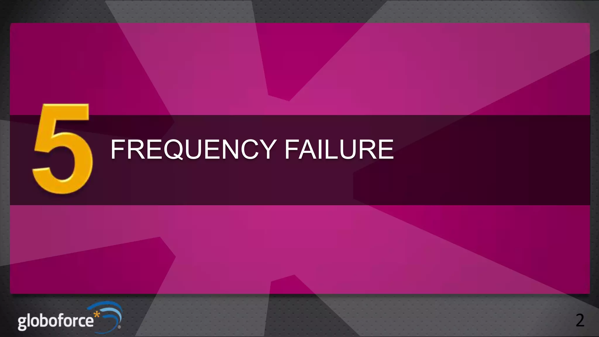 FREQUENCY FAILURE

2

 