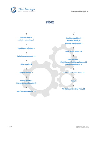 Plant Manager Reference document | PDF
