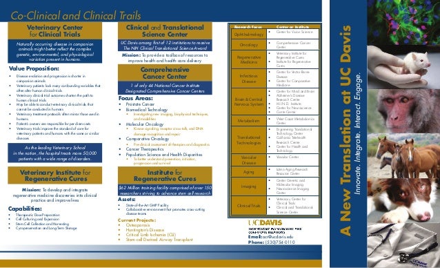 uc davis translational modeling brochure uc davis flyer