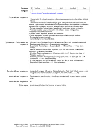 Alaa CV Europe | PDF