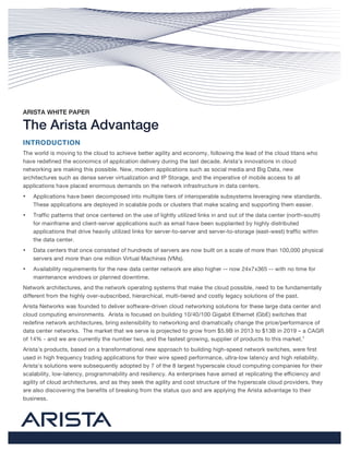 Arista_Advantage | PDF