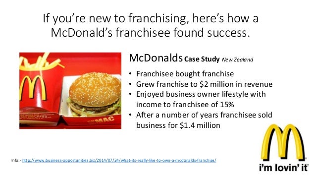 Mcdonalds franchise system