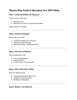 Ssn List.pdf 5 Features of a 100% Secure Verified Ssn Account ...