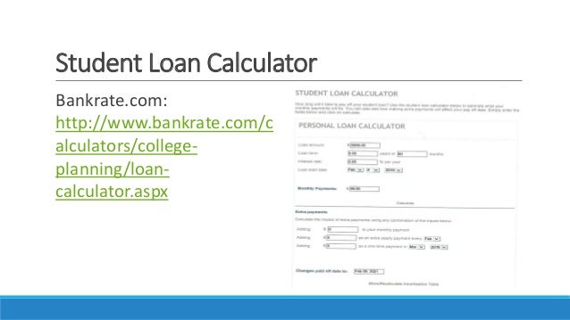 loan calculator college