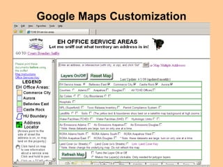 Google Maps Customization
 