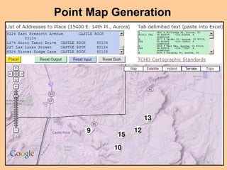 Point Map Generation
 