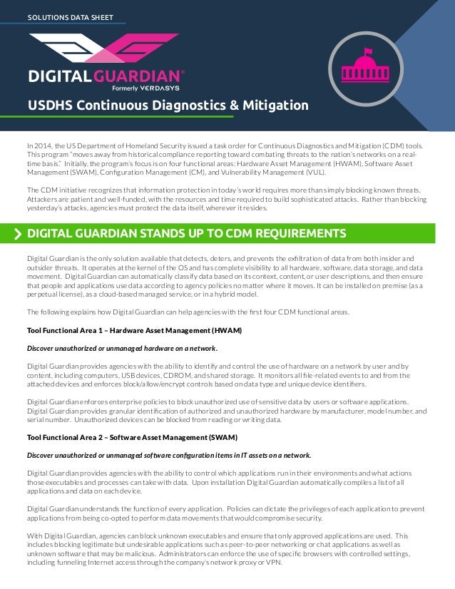 Digital Guardian and CDM
