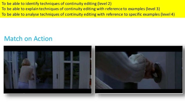 film language - continuity editing
