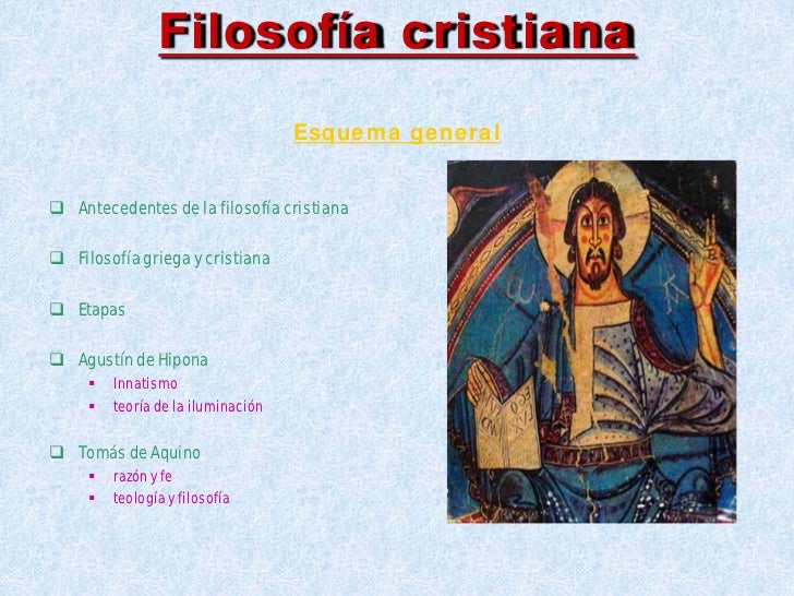 La filosofía cristiana