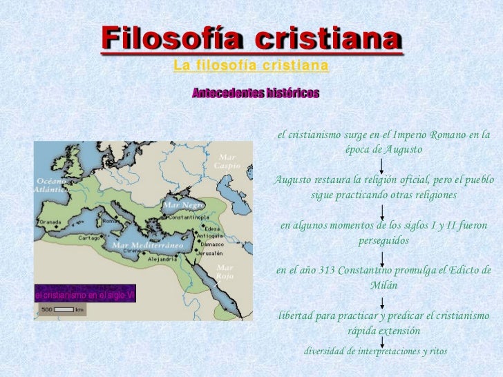 La filosofía cristiana
