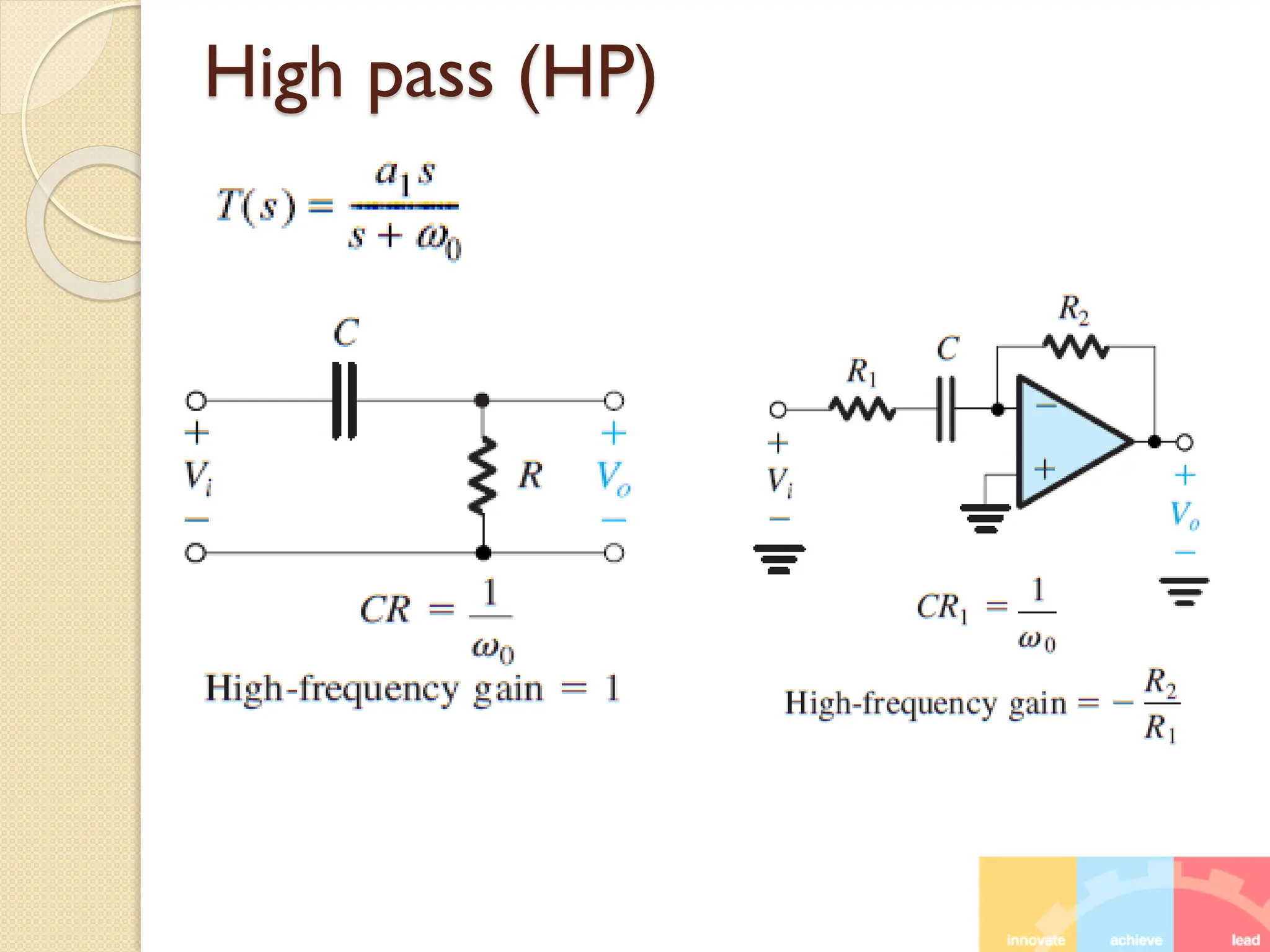 High pass (HP)
 