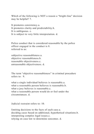 5Final ExaminationBCJ 240 Procedures in the Justice Sy.docx