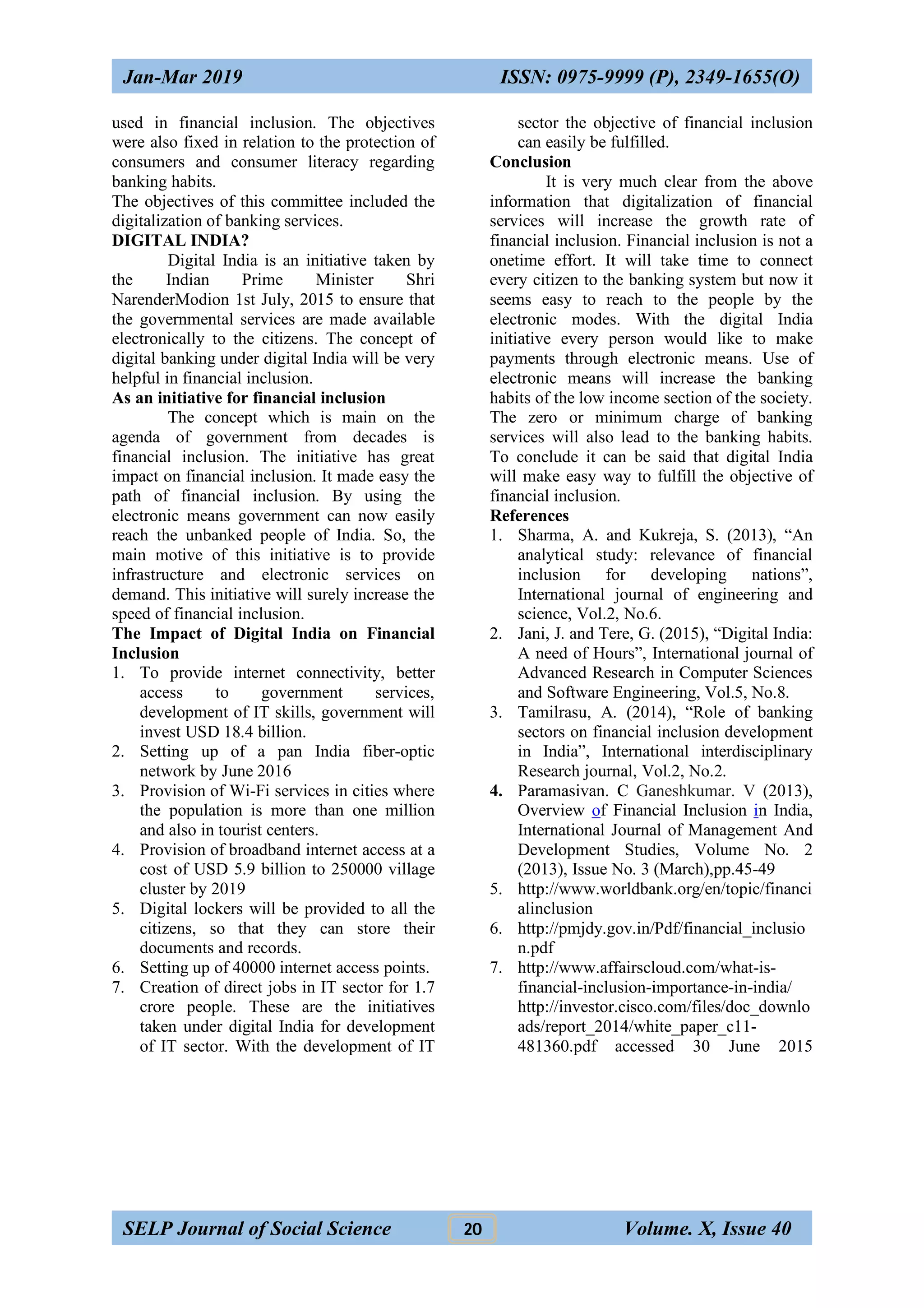 5 financial inclusion and digital india | PDF